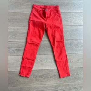 J brand red jeans